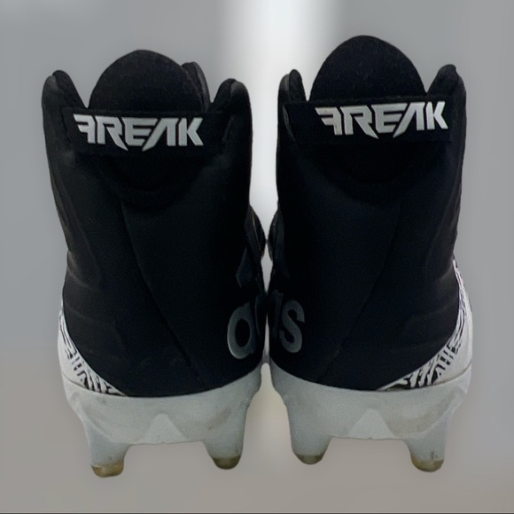 Adidas Freak black white and silver football cleats size 11.5 - Picture 5 of 6
